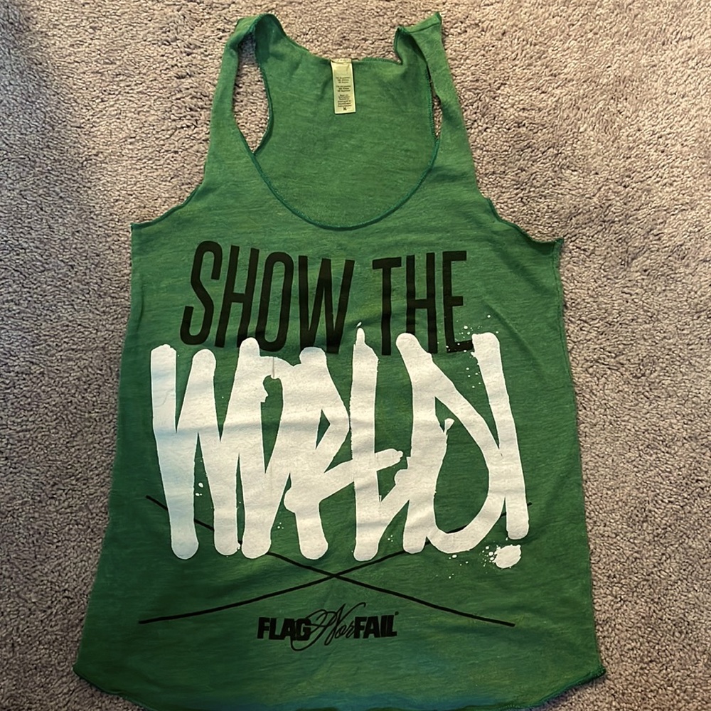 Flag nor fail gym tank